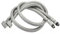 ARA CHOICE 2X Basin Hose Pipe Flexible Tap Connectors Flexi Tails Monobloc Mixer Tap Pipes Pair Pipes Kitchen Sink Hoses Pipes British Standard Pipe M10 x1/2 Fitting 600mm Long (Color Silver) (30cm)