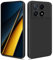 HSP Cover per Xiaomi Poco X6 5G [repellente alla polvere] Custodia protettiva in silicone TPU premium | antigraffio antiurto | Protezione della fotocamera | Vestibilità sottile | Nero