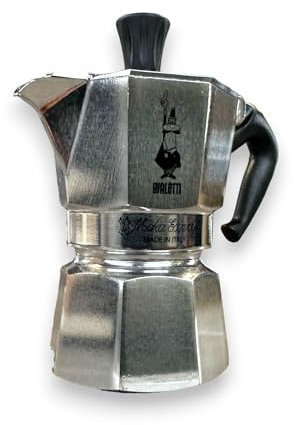 Caffettiera tradizionale moka 1 tazza in alluminio con manico in nylon Express restyling Bialetti -