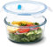 NUTRIUPS 1.6L Boîtes Alimentaire en Verre, Récipient en Verre avec Couvercle, Boîte Conservation Alimentaire, Passe au Micro-ondes et au Four