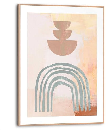 REINDERS Gerahmtes Bild, Earth Bows, Schlafzimmer, Poster, Wanddeko, Room Decor, MDF, Beige, 40x30cm