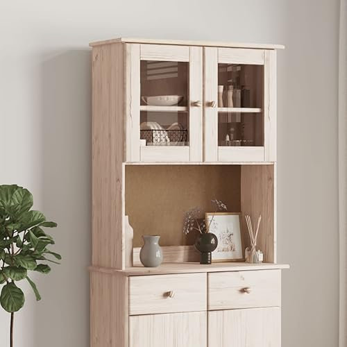 Genérico Wenjingqi-353945 Oberschrank für Schminktisch, 77 x 30 x 92 cm, Kiefer