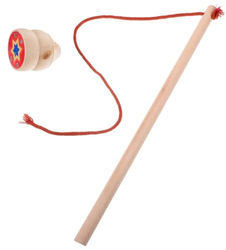 Gogogmee Gyroskop Spielzeug Traditionell Kreiselspielzeug Aus Holz Tragbar Für Draußen Mit Peitsche Lustiges Für Junge Mädchen