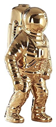 FLCPJGV Raum Mann Figur Skulptur Astronaut Kosmonaut Statue Kunst, Goldene
