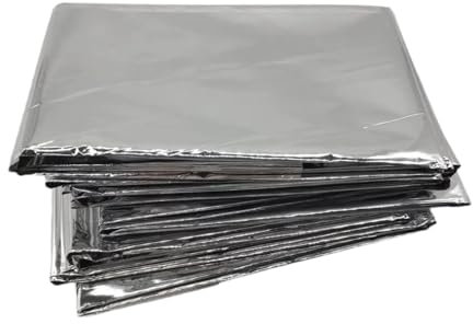 Harilla 5X Notfalldecken Weltraumdecke Tragbarer Campingunterschlupf Mylar-Thermodecke, Überlebensdecken für Wandern Camping Kälte
