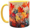 Shopi Zone Taza de cerámica con diseño otoñal, arbol con hojas en otoño, taza para amantes de las flores, taza creativa, tazas únicas para momentos inolvidables