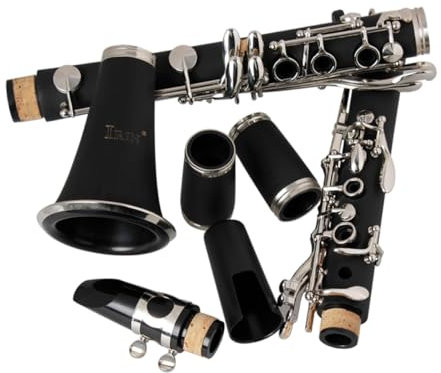 Toyvian Klarinette Für Anfänger Flat Klarinette Ergonomischem Design Für Einsteiger Und Prüfungen Schwarz