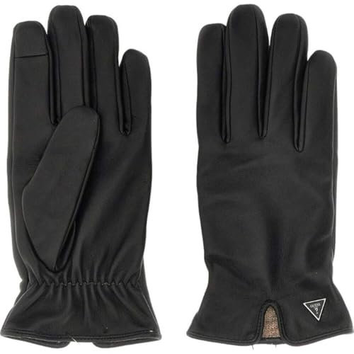 GUESS Guanti Mito AM9449LEA02 Uomo Nero Pelle M