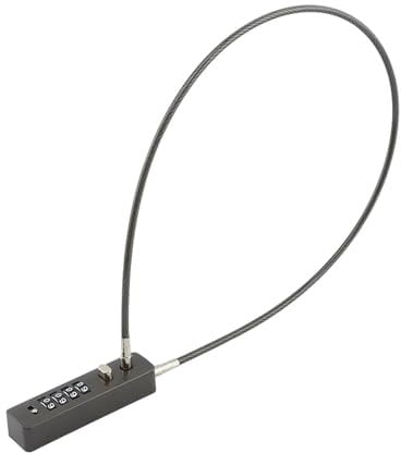 Cable Locks with Combination, Gate Locks for Outdoor Fence Gate, Locker Lock Cable Chain Lock Combination Lock Outdoor for Bikes, Lockers, File Cabinets, Wardrobes, Small Fences (Dark Grey)