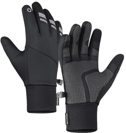 FROSTFIT MAX - Winter Thermohandschuhe, Touchscreen-fähig, Winddicht und Spritzwassergeschützt, ideal für Radfahren und Outdoor-Aktivitäten, Unisex Handschuhe für die Arbeit im Freien im Winter