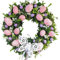 Osterhasen-Behang-Kranz, künstliche Blumenkranz, Oster-Türkranz, türkranz frühling, Rattan Deko Kranz, für Haustür Fenster Wand (E)