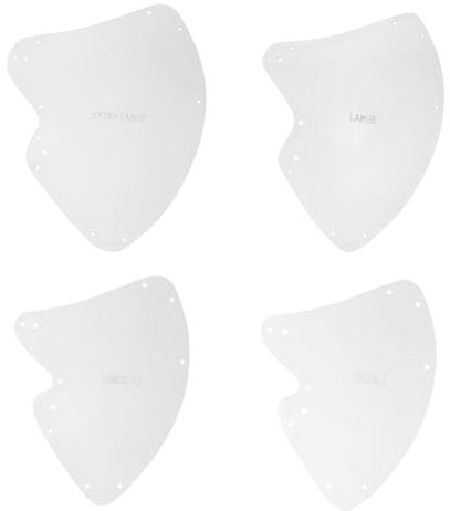 HAWILLOSCH 1 Satz 4 Stück Masken vorlagen Näherabende Werkzeuge zum Nähen von Masken DIY-Maskenwerkzeuge Vorlage für Gesichtsmasken Zubehör für Gesichtsmasken Masken-Vorlage Acryl