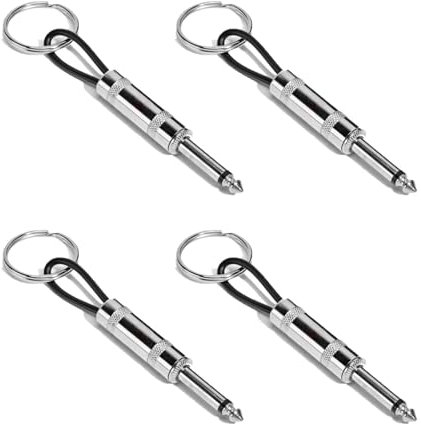 4Pcs Guitar Amp Key Holder,Zinc Alloy Key Holder for Wall Chain,Keychain Mounted Plug for Marshall JCM800 Keys Hooks,Applicable to Music Lovers House Office Recording Studio Rehearsal Space,Easy Carry