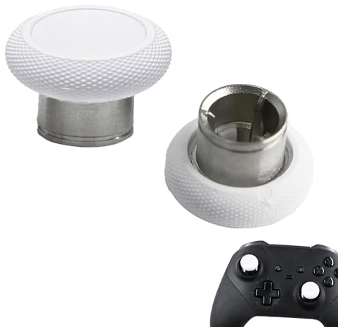 2 Pcs Elite Controller Joysticks for Xbox Elite Series2/Elite 2 Core,White | Metal EliteSeries2 / Elite 2 Core Thumbsticks for Xbox Elite Series 2 /Elite 2 Core,Analog Sticks for Xbox EliteSeries 2