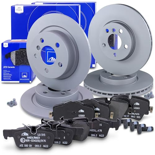 ATE Bremsenset inkl. Bremsscheiben vorne + hinten und CERAMIC Bremsbeläge