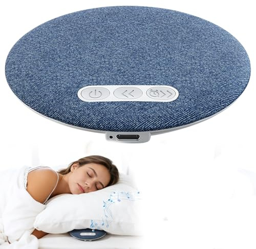 Kissenlautsprecher Bluetooth Pillow Speaker für unter dem Kopfkissen | Kopfkissen Lautsprecher mit Weißem Rauschen&Timer für Tiefschläfer & Seitenschläfer, Geschenke für Frauen Männer