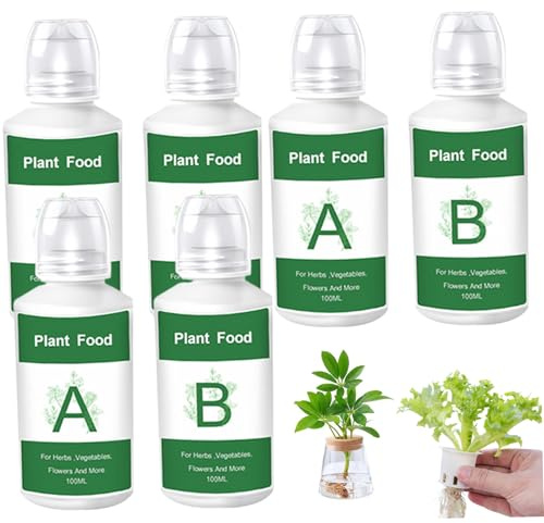 Aliments pour plantes hydroponiques A & B, 6 pièces, nutriments hydroponiques, engrais pour légumes, fruits, accessoire agricole