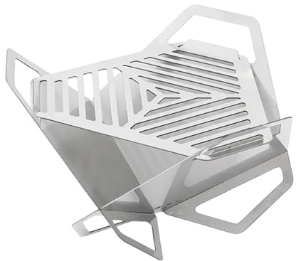 Barbecue Grills Stainless Steels Detachable Burning Stove Camping BBQ Rack Charcoal Oven for Outdoor Picnics Hiking Stainless Steels Detachable Barbecue Kitchen Accessories