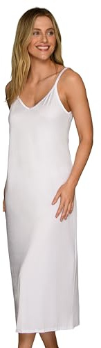 Vanity Fair Womens Anti-static Nylon For Under Dresses (S-5xl) Full Slip, Reversible - 32 - White, Small US