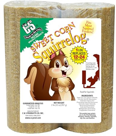 C&S Sweet Corn Squirrelog, 2-Pack Refill