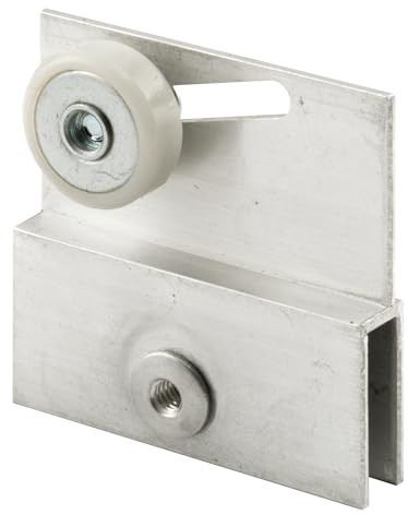 Prime-line Products M 6054 sans cadre Porte de douche coulissante Top Bracket, 3/4 en plastique., support de roue, Roulements à billes en acier