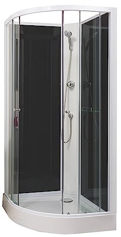 Aqua Plus sachcabgenh8 Gena – 1/4 C 80 de cabina de ducha no Hydro gris
