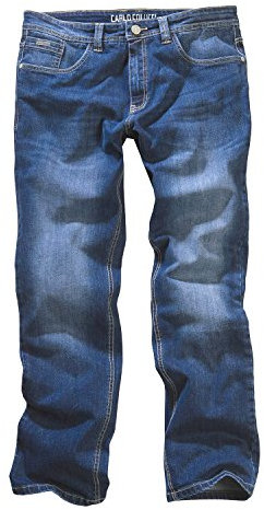 Carlo Colucci 5-Pocket Jeans Enrico in Bluestone mit Stretch Bluestonebleached 38W32L