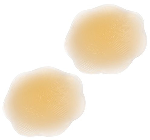 Petal Shaped Reusable Silicone Nipple Cover (1 pair) Nude Colour