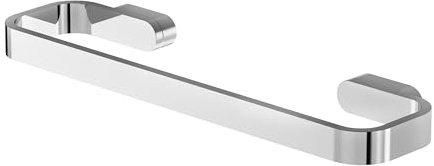 Lenz Handtuchhalter Aura in Chrom – Länge 30 cm, Ideal in Gäste-WCs | Kompakte Handtuchstange, Perfekt für kleine Handtücher, Wandmontage inkl. Montagematerial, Pflegeleichte Oberfläche, 3408502