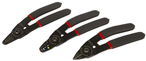 Lisle 68700 Mini Strip/Cut/Crimp Set, 3-teilig