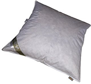 Betten Hofmann Parade Kissen Kopfkissen Federkissen Polster, extra hoch, dick 80x80 cm, 1550g Füllung, stabil, strapazierfähig, 100% Natur, eigene Herstellung