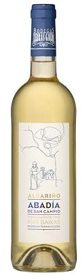 TERRAS GAUDA - Abadia De San Campio - Vino blanco - Albariño 100% - DO Rías Baixas - 1 botella x 750 ml