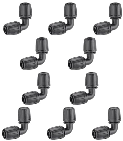Claber 1/2 Inch Elbow Compression Connector (10)