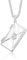 DTPsilver - Collier avec Médaillon Pendentif Porte Photo Femme en Argent Fin 925 en Forme de Enveloppe et Cœur