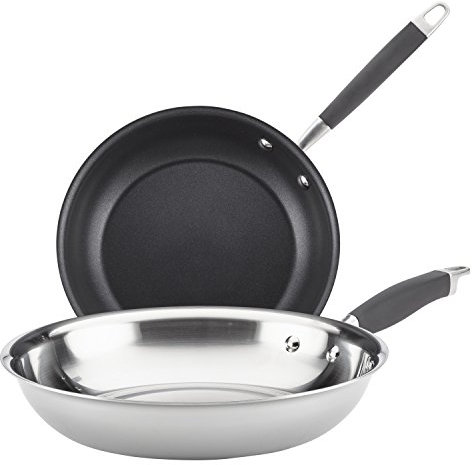 Anolon 31532 French-Pfanne, Edelstahl