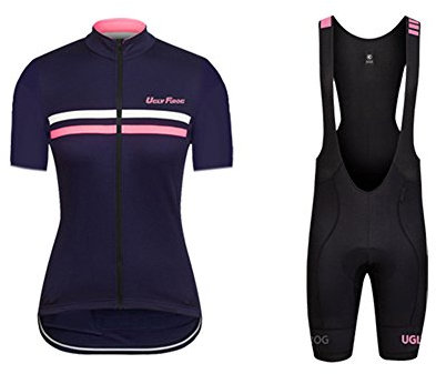 UGLY FROG Frauen Radfahren Kleidung Set Sommer Breathable Bequeme Kurzarm Trikot + Padded Riding Shorts Reiten Sportswear