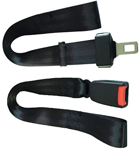 YAOBAO Sicherheitsgurt für Rollstuhl, Sicherheitsgurt für Rollstuhl, Auto Style-Gurt mit Metallschnalle (schwarz) 1St