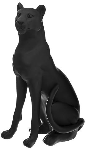 Atmosphera - Skulptur Panther - Kunstharz H. 62 cm - Schwarz
