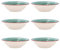 Quid Set 6 Cuencos para Sopa de cerámica gres | Platos hondos Turquesa 18 cm, Aqua, Estandar
