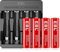 EBL Pack of 4 1.5V 3000mWh AA Rechargeable Lithium Batteries & 4 Slots Lithium-ion Battery Charger for 1.5V Lithium AA Batteries, USB Input Battery Charger, Long Lasting Double A Battery