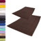 Lavea 2er Set Badematte 50x80 cm – rutschfeste, Waschbare Badematten aus 100% Baumwolle, Frottierserie Elena – Saugstark, Strapazierfähig und Zeitlos – Ideal für Badezimmer, Dusche - Kaffeebraun