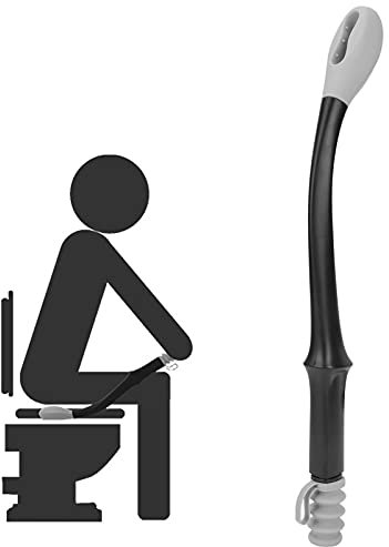 Abputzhilfe Für Toilettengang Lang,WC-Hilfsmittel Easy Wipe, Langer Handgriff Erreichen Komfort Toilettenpapier-Wischtuchhilfen Selbsthilfewischer mit großer Reichweite für die ältere Schwangere
