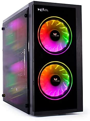Veno Scorp ARGB GAMING PC Set i5 240 SSD 500 HDD 8GB RAM 4GB GTX 1050Ti, PC Only Only Win 11 Wifi (Renewed)