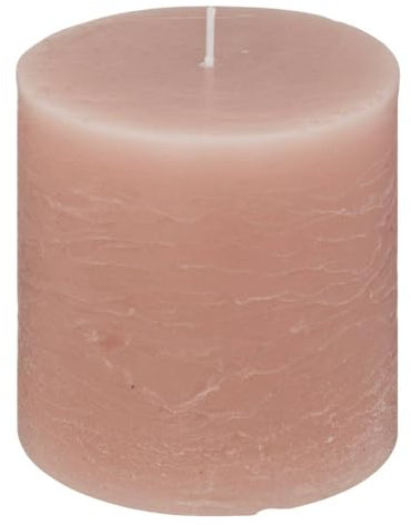 Atmosphera - Rustikale Kerze, rosa, 663 g - Hell-Pink