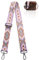 Taschengurt Bunter Schultergurt Tragegurt Breite 3.8cm Längenverstellbarer 75-135 cm für Schultertasche Tragetaschen,Silver Clasp,Violett