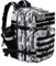LHI Military Tactical Backpack for Men and Women 45L Army 3 Days Assault Pack Bag Large Rucksack with Molle System - Black and White