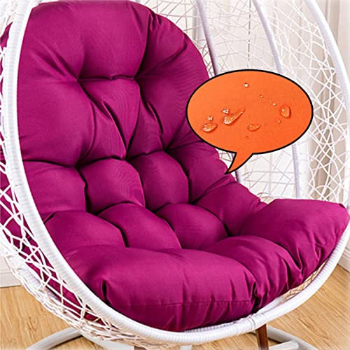 gaoxiao Verdickte Ei Hängematten Stuhlabdeckung, Swing Hängekorb Hängesessel Kissenbezug, Outdoor Indoor Garden Kissenbezug Wasserfester Sonnenschutz(Kein Füllmaterial)(Size:120 * 120,Color:Violett)