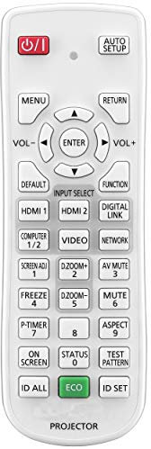 Leankle Remote Controller N2QAYA000126 for Panasonic Projectors PT-FW530, PT-FX500, PT-FZ570, PT-RZ570