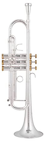 TSTS Professionelle Trompete Musikinstrumente Heißer Bb Kleine Trompete Silber Goldener Schlüssel Mit Fall Anfänger Verwenden Student Trompete
