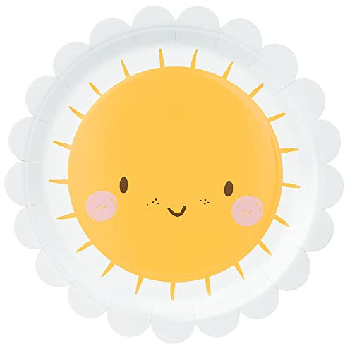 DekoHaus 6 piatti di carta sole 18 cm